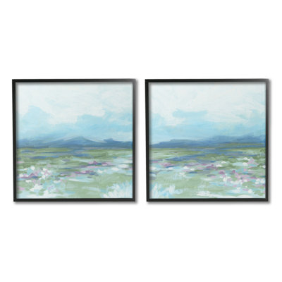 «Stormy Mountain Landscape Single Photo Frame» par June Erica Vess, 2 pièces sur toile
