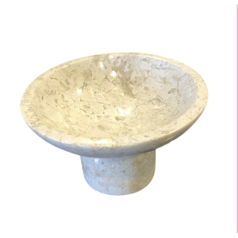 Marble Fruit Pedestal Bowl