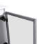 Meuble-lavabo 36 po blanc brillant avec 1/2 porte en verre gris, fonction de fermeture en douceur, contreplaqué à personnaliser - lavabo non inclus 2 portes modernes, meuble-lavabo, demi-porte