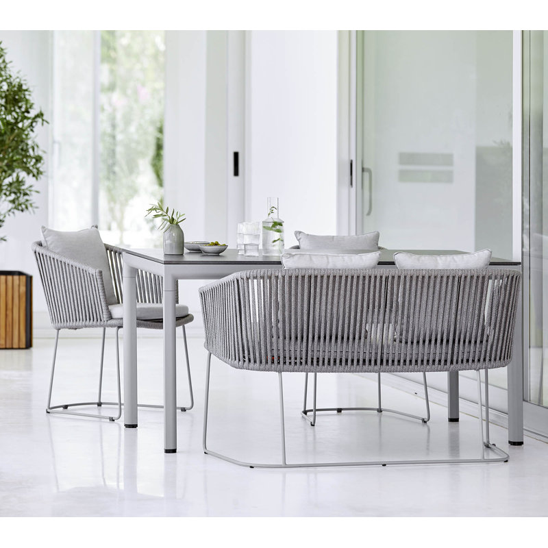 Moments Outdoor Dining Chair Cushion, Gray