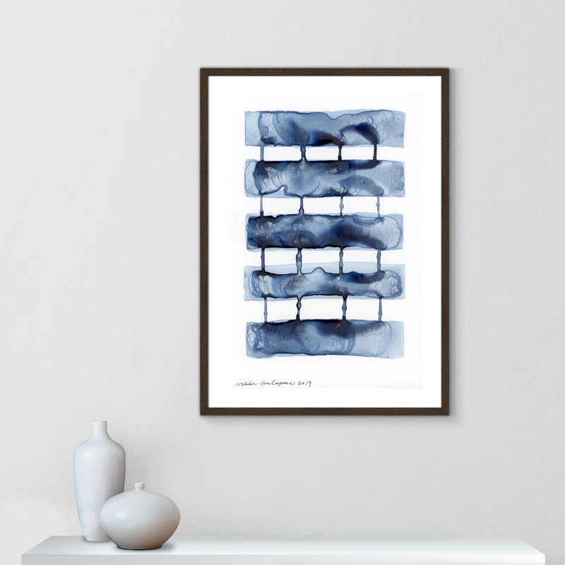Gareth Stitched Together I by Nikki Galapon - Solid Wood Rectangle Print Single Piece Item on Canvas