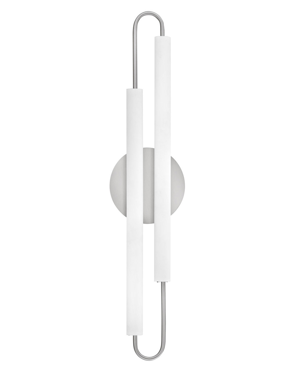 Eliseo Single Frosted Dimmable LED Bath Sconce, Brushed Nickel