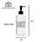 Porcelain Hand Sanitizer Dispenser Bottle – 16oz Refillable Pump