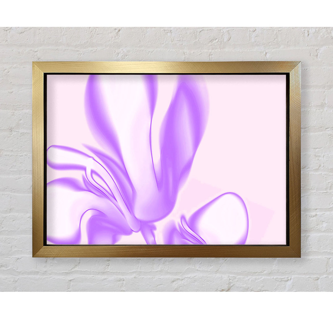 Lilac Ripple Gerahmter Druck Wandkunst