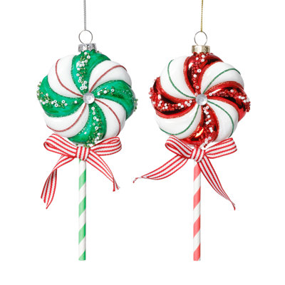 8" Glass Holiday Ornament