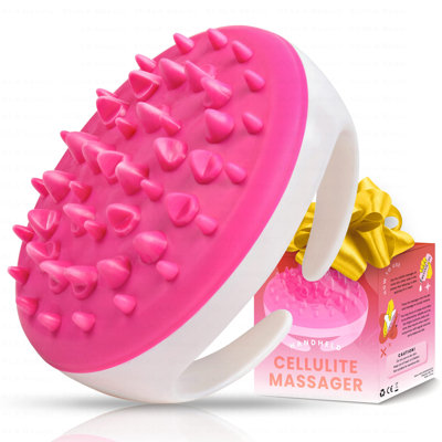 Liba Scala Silicone Anti Cellulite Massager, Body Shower Scrubber, Cellulite Remover - Pink
