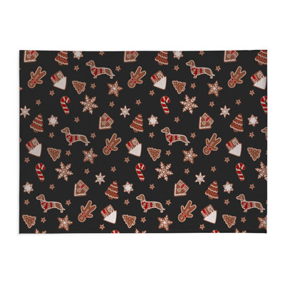 Ginger All The Way Charcoal Low Profile Kitchen Mat