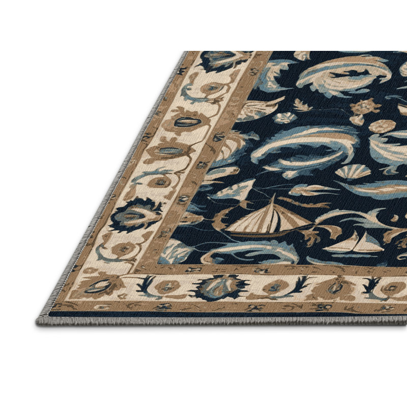 Tapis persan gris lavable à la machine, Tapis de couloir 2 pi x 5 pi