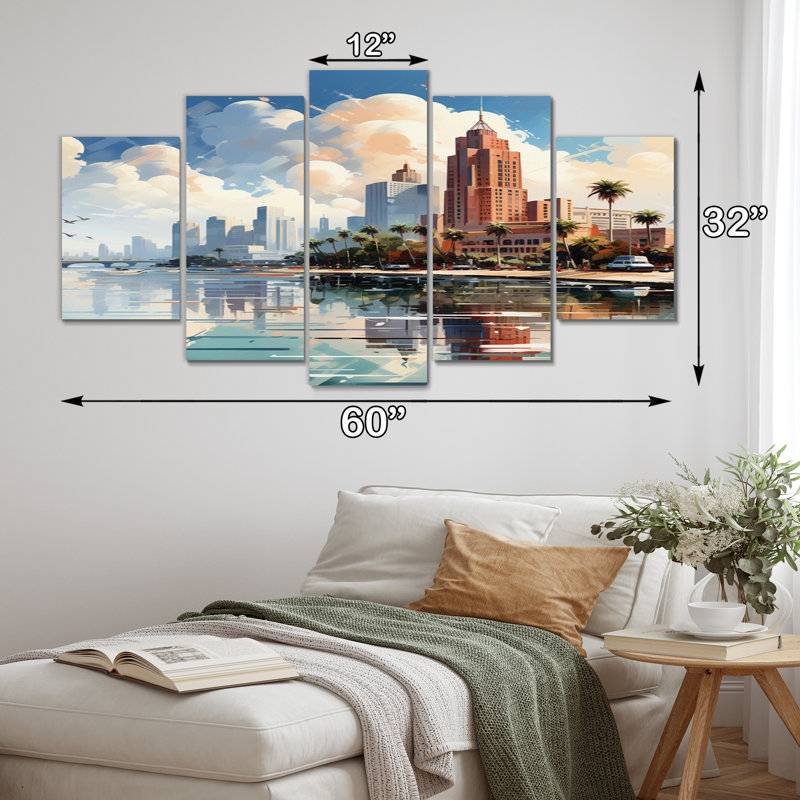 Sunshines State Miami V U.S. States & Territories Wall Decor on Metal