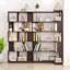 Home Living and Office Space Ensemble de bibliothèque modulaire extensible 2 pièces en MDF rouge chaud