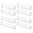 iDesign Plastic Adjustable Deep Drawer Dividers - Set of 8 - Clear