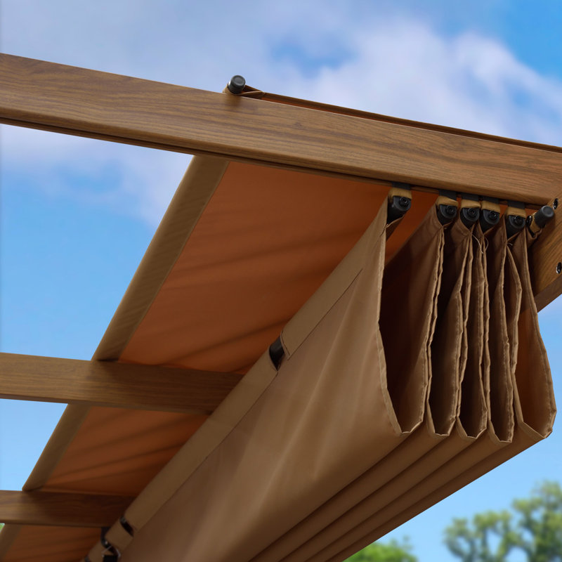 Wood Pergola, 9.8ft x 9.8ft