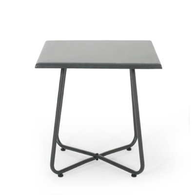 ALDER 18" Outdoor Side Table, Stylish Accent For Patio & Garden by Ebern Designs