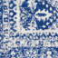 Tapis géométrique bleu / blanc Concow-277280109