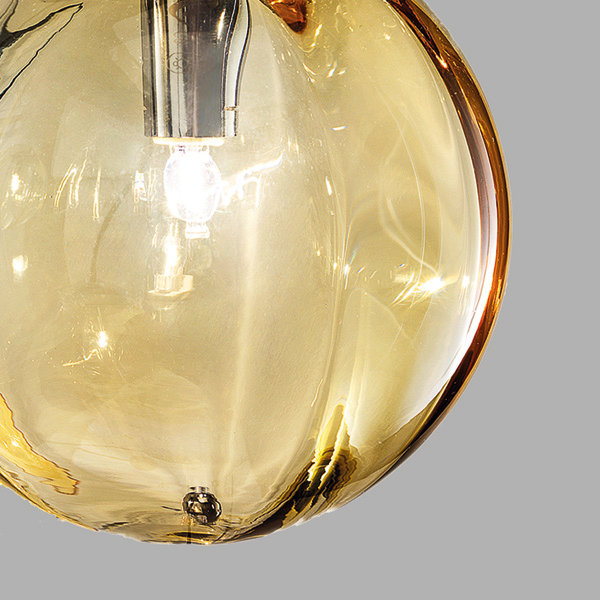 Puppet Suspension 6P Smoky Transparent Matt Black 1 G9 Ul, Matte Black, Amber Transparent