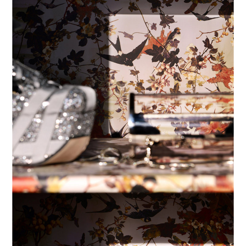Les Papiers Floral Wallpaper Double Roll, Printemps