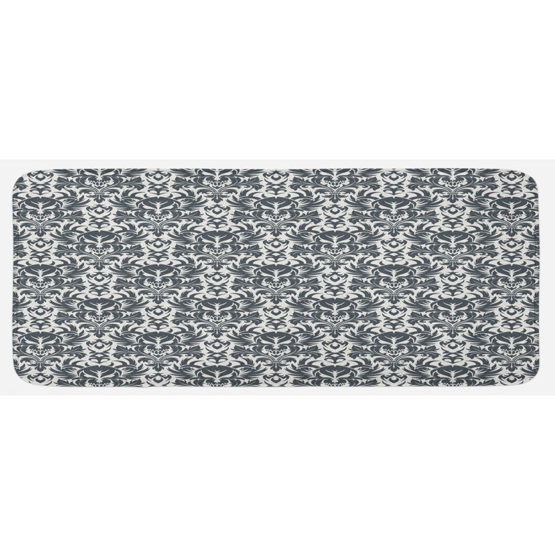 Tapis de cuisine damassé d'inspiration damassée