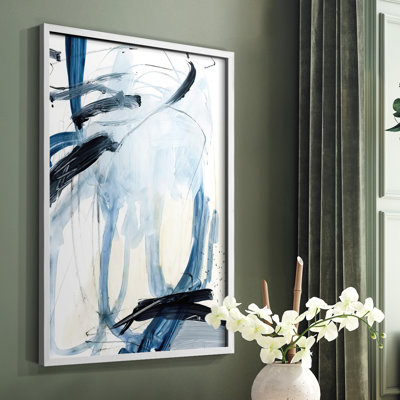 Indigo Swash II, reproduction encadrée - bois massif