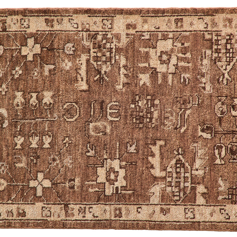 Paolo Hand-Knotted Rug-Paolo Rust-Runner-2.5'x12', Runner 2'6" x 12'
