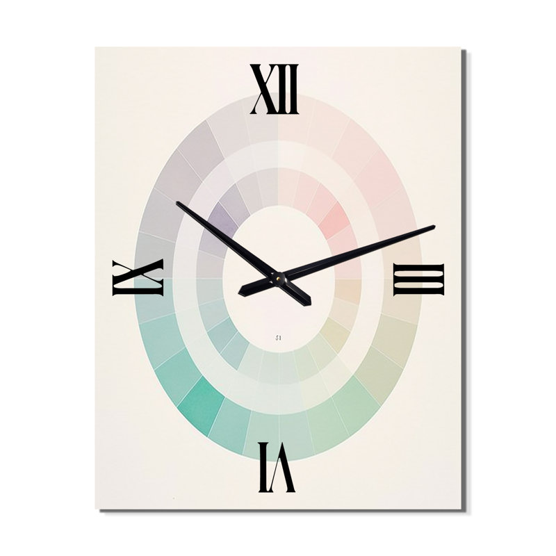 Horloge murale Pastel Infinity Vintage, H 32 po x l 16 po x P 1 po