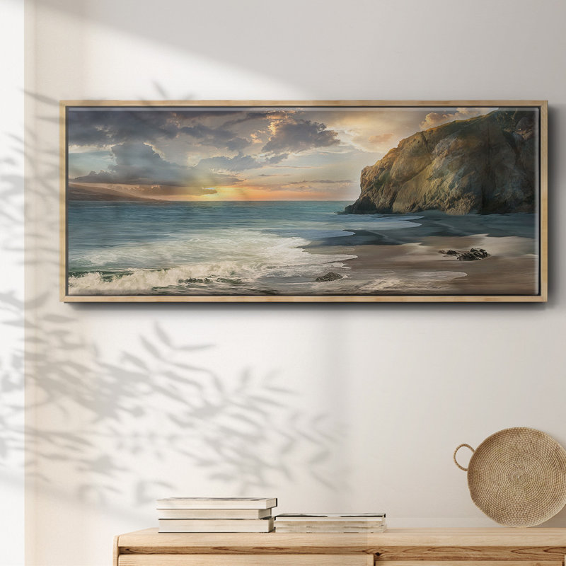" Private Cove ", 8" H x 20" W x 1.5" D, Natural