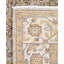 Tapis noué à la main de conception unique Raffin - gris, 7 pi 10 po x 9 pi 9 po