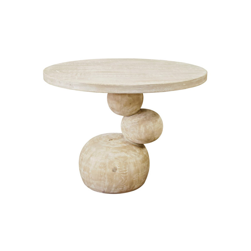 Boulder Round Solid Wood Dining Table