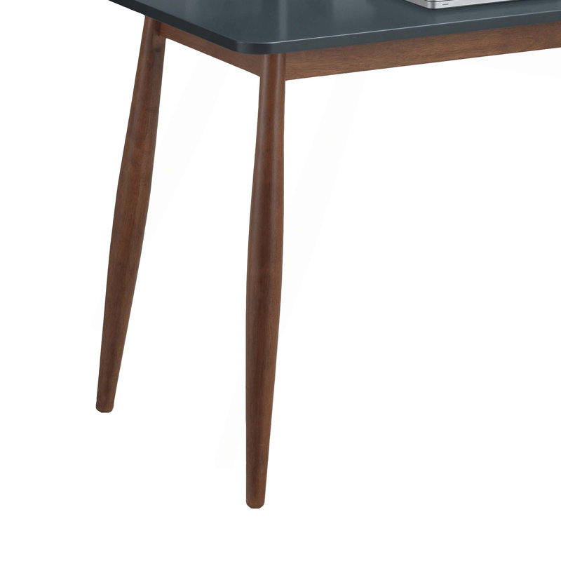 Bureau d'écriture Mid-Century, Bleu/brun