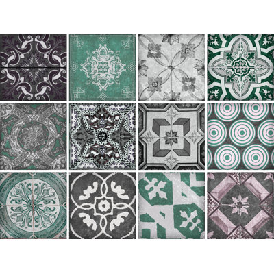 15 cm x 15 cm PVC Mosaikfliese Selbstklebend Wilma