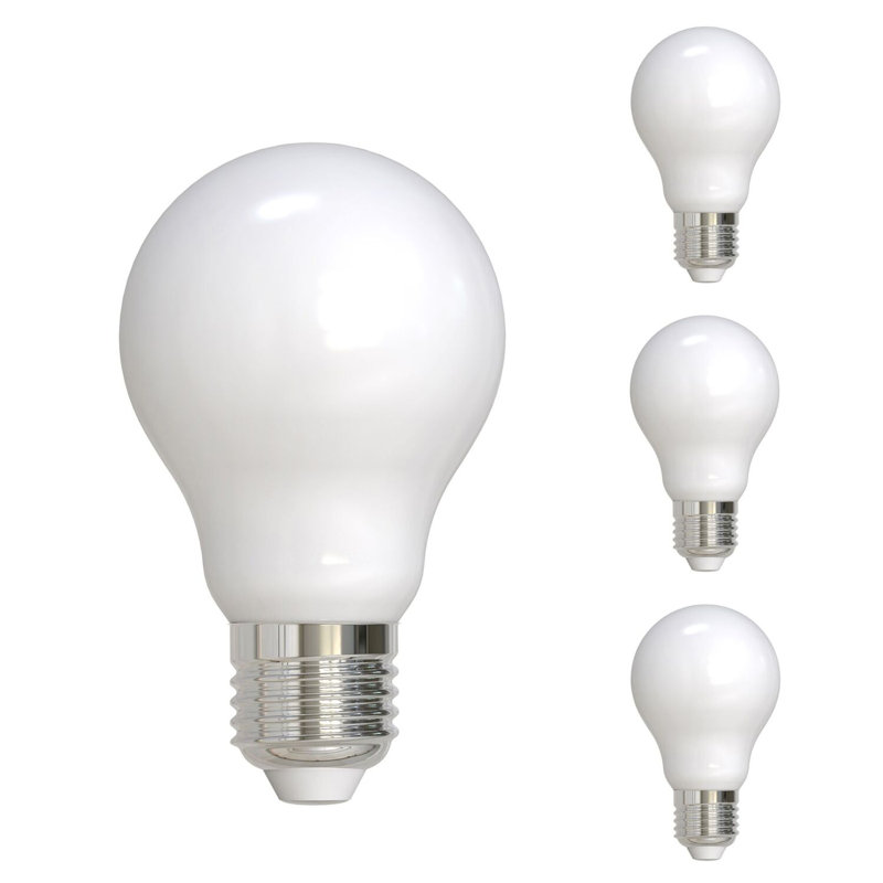 60 Watt Equivalent A19 E26 Dimmable LED Light Bulb Frosted Base