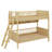 Wooden Twin Bunk Bed Equipped With Three Storage Compartments-1157464484