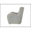 Chaise d'appoint pivotante en tissu de couleur zinc