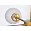 Lustre de style moderne 32 lumières en laiton poli Spoutnik Silversmile-1398068757