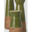 Ensemble de vases de table en céramique 3 pièces vert / brun