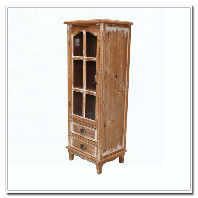 Armoire de rangement en bois rustique, Marron antique