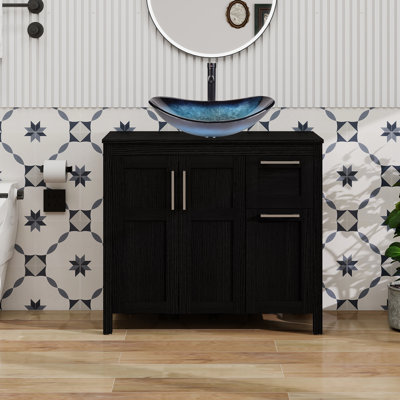 36" Free-Standing Modern Single Bathroom Vanity With Sink