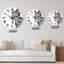 Portrait d'un cheval - horloge murale traditionnelle-375855607
