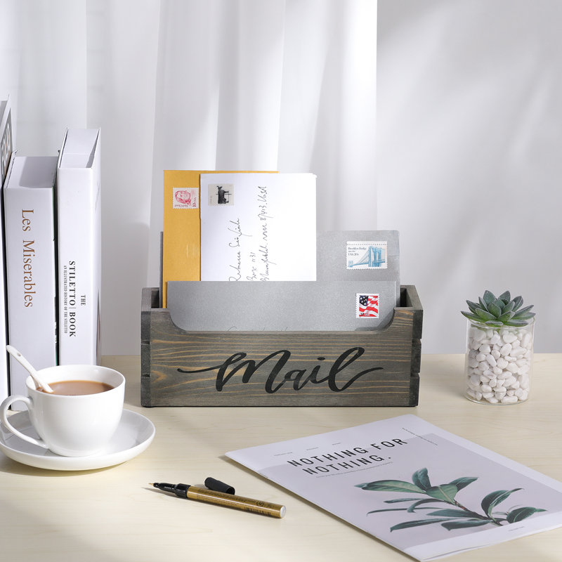 Organisateur de papier Emmie-May MAIL, Gris