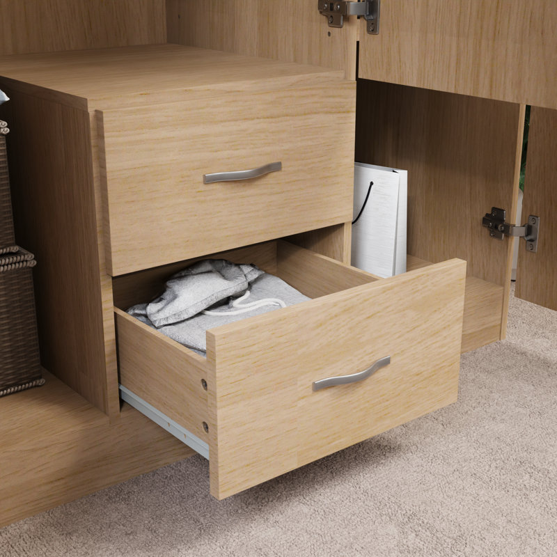 Maybery MDF & Particleboard Wardrobe, Natural