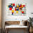 Avery Abstract Squares World Map-107844888