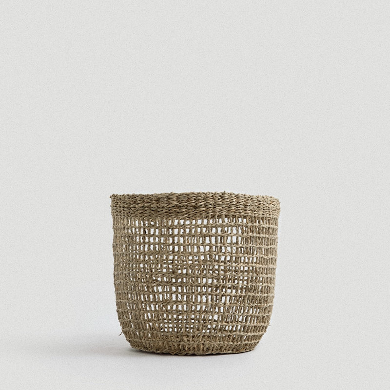 Grand panier en ruppie maritime Siwa - moyen, 22.44, H 11 po x l 12,25 po x P 12,25 po
