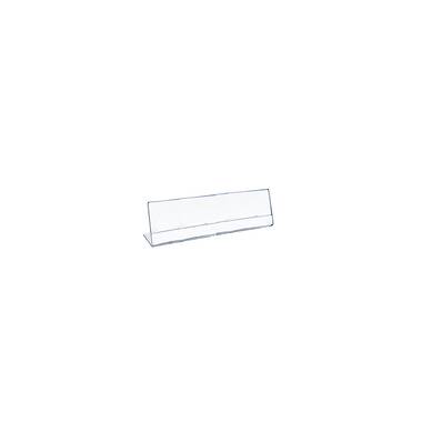 Vertical Slanted, L-Shape Acrylic Sign Holder (2 inchw x 3 inchh)