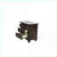 Table de chevet 2 tiroirs Traditional avec placage en noyer antique