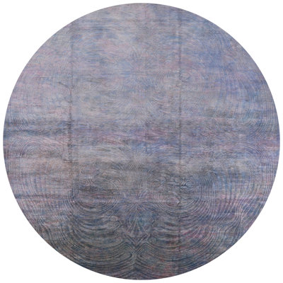 Tapis abstrait bleu