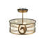 Rustic Lodge 2 - Light Semi Flush Mount