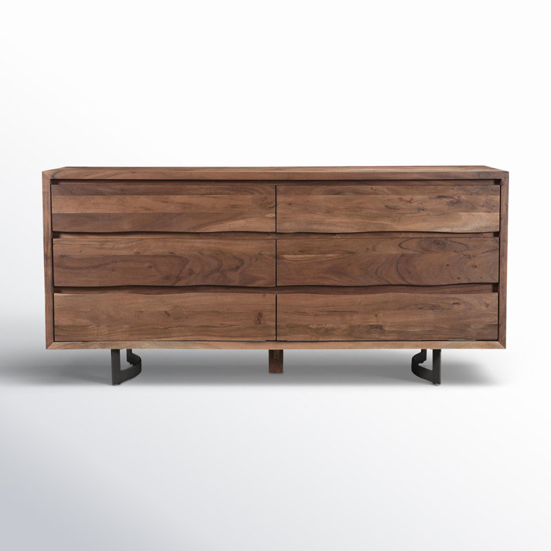 Sahera 6 - Drawer Solid Wood Dresser