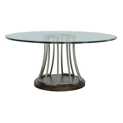West Camden Round Glass Dining Table