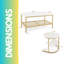 Bastidas 2 Piece Nest of Tables Coffee End Side Table Living Room-2048808709