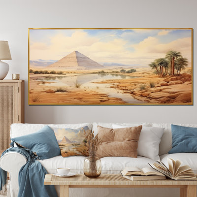 Ancienne pyramide égyptienne, art mural