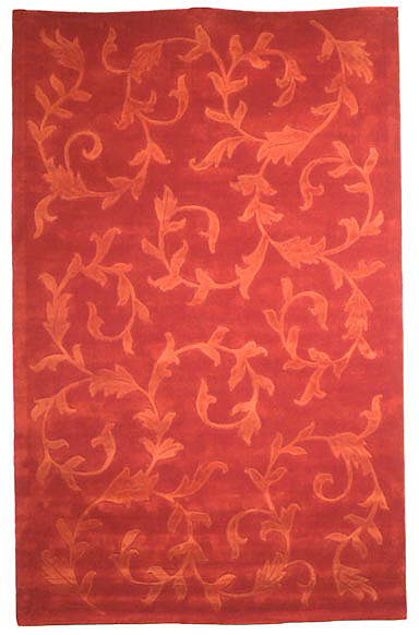 Impressions Hand Loomed Wool Floral Rug, Rectangle 5' x 8'